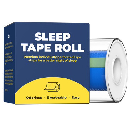 👉 Perforated Silicone Mouth Tape Roll – For Nose Breathing & Better Sleep (40 individual strips)